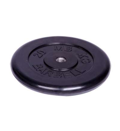 Диск обрезиненный "Barbell" d 26 мм чёрный 20,0 кг
