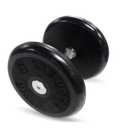 Гантель "классик" с вращающейся ручкой хром 9 кг