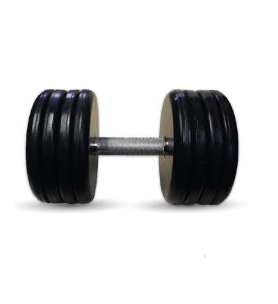 Гантель "классик" с вращающейся ручкой хром 47 кг Гантель "классик" с вращающейся ручкой хром 47 кг