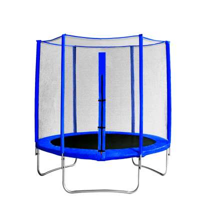 Батут с защитной сеткой "Trampoline 6" диаметр 1,8 м синий