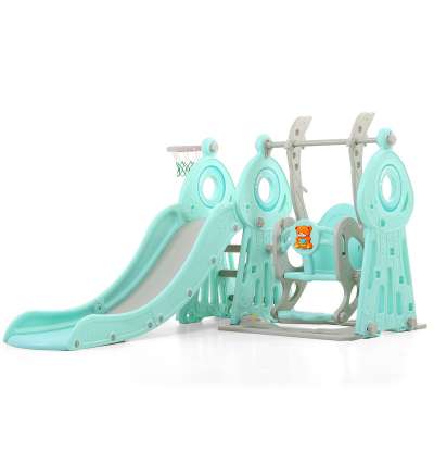 Горка + качели "Маяк" PS-043-М ментол Горка + качели "Маяк" PS-043-М ментол