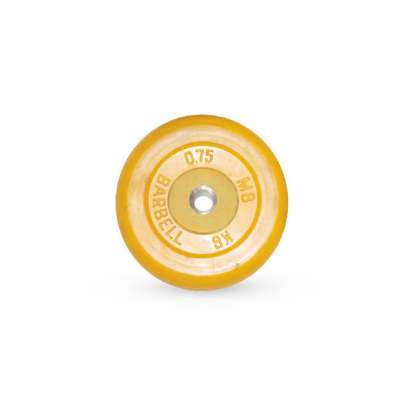 Диск обрезиненный "Barbell" d 26 мм цветной 0,75 кг