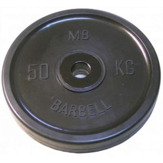 Диск олимпийский "Barbell" d 51 мм чёрный 50,0 кг